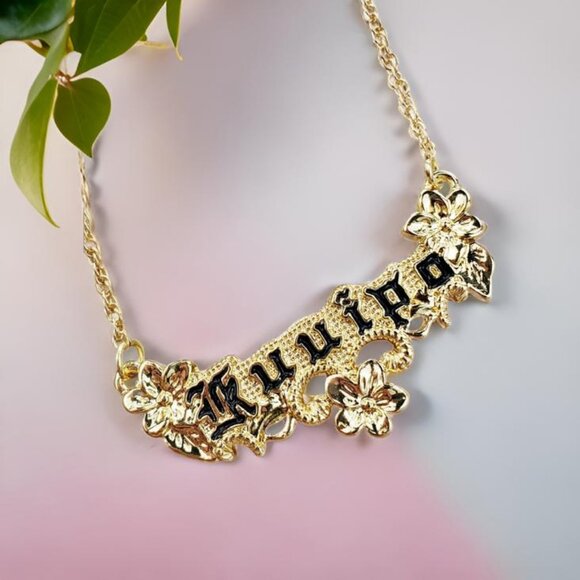 Hawaiian Kuuipo "Sweetheart" Nameplate Necklace - Picture 1 of 2
